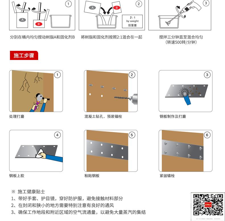 包钢城北粘钢加固施工过程